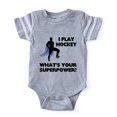 thumbnail image 1 of CafePress - Hockey Superhero - Cute Infant Baby Football Bodysuit, 1 of 1
