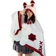 thumbnail image 2 of Cute Fox Costume Blanket, Halloween Blanket, Adult Wearable Blanket, Fox Blanket Hoodie Oversized Soft Sherpa Hoodie Women Throw Cloak Wrap Soft Throw Blanket, 2 of 8