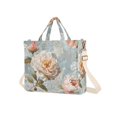 thumbnail image 7 of FORMRS Womens Corduroy Tote Bag Crossbody Shoulder Handbag with Pocket, Whimsical Rose, 7 of 7