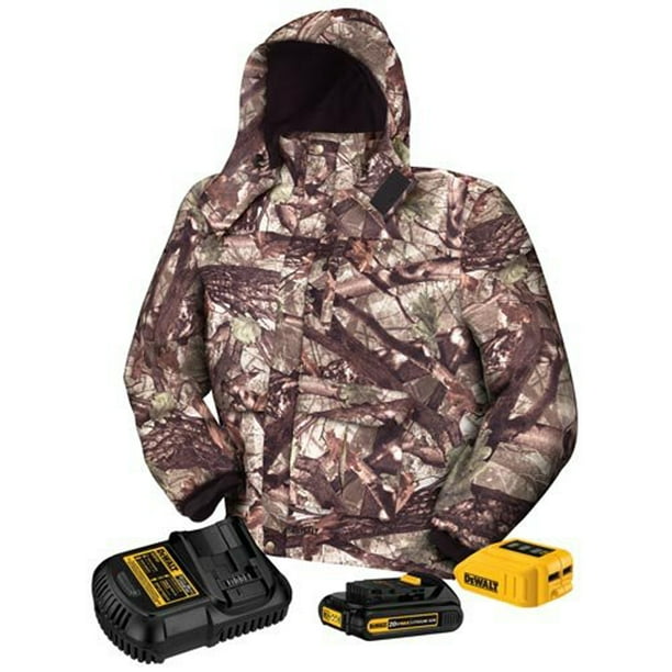 DEWALT DCHJ062C1L 20V/12V MAX Camo Heated Jacket Kit, Large