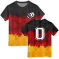 thumbnail image 5 of TZEWGL T-Shirts For Girl Round Neck Loose Short Sleeve Color Block Letter Print Clothes For Toddlers size 6-7T, 5 of 5