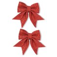 thumbnail image 1 of Feliz Navidad Bowknot Adornos Guirnalda Lentejuelas Arte Decoración Presente Festival Fiesta Decoración Suministros Puerta interior Rojo 2 uds kenally HA009000-03B, 1 of 6