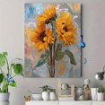 thumbnail image 4 of Abstract Impressionist Sunflower Bouquet Canvas Wall Art, Artistic Flower Print for Living Room, Bedroom and Hotel Decor, 4 of 8
