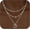 D, variant on Gold Layered Cross Necklace for Women, 3 Tier Dainty Paperclip Chain Necklaces, Simple Flat Cross Pendant Choker Necklaces for Everyday Jewelry