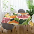 thumbnail image 3 of Yayeee Tablecloths 60" x 120" Rectangle Wrinkle Resistant Party Table Cover, Citrus Leaves, 3 of 8