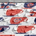 thumbnail image 5 of London Dog Crate Cover, Tea Party Theme Flag Pattern Cups Traditional Drink Independence Day, Easy to Use Pet Kennel Cover for Medium Large Dogs, 35" x 23" x 27", Vermilion Navy Blue, by Ambesonne, 5 of 6