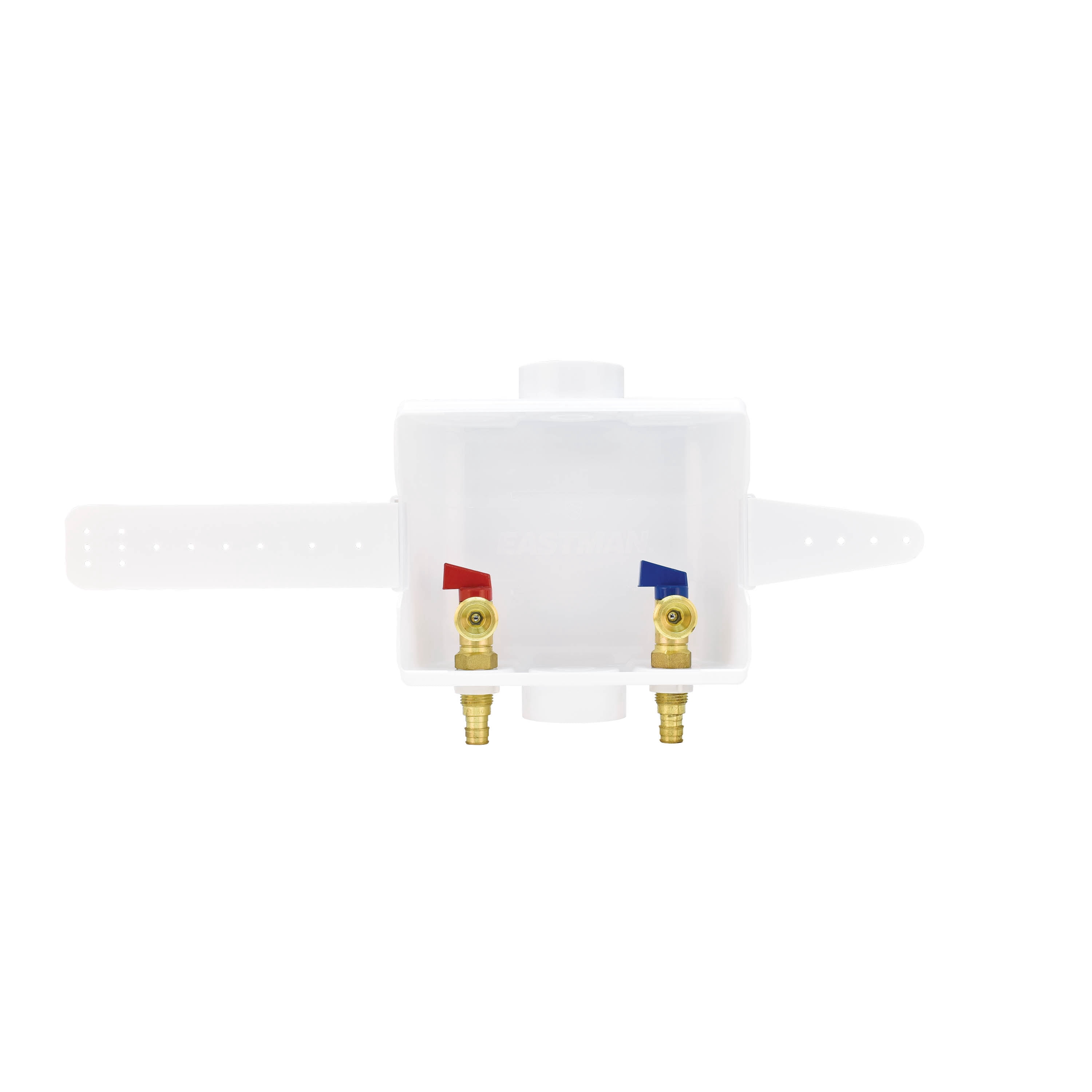 Eastman 60260 Center-Drain Washing Machine Outlet Box, 1/2 inch Expansion PEX, Whtie
