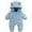 Blue, variant on PINQI Children Outerwear 2024 Cute Baby Girls Boys Winter Clothes Snowsuit Teddy Bear Onesie Outfit Jumpsuit Romper Coat Hooded Suit