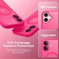 thumbnail image 6 of Magnetic Compatible with iPhone 16 Case, Upgraded [Full Camera Protection] [Compatible with MagSafe] Protective Translucent Matte Women Girl Phone Case Cover, Hot Pink, 6 of 14