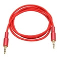 thumbnail image 4 of Cable auxiliar de sonido macho a macho de 3,5 mm, cable estéro tejido de nailon, compatible con radios estéreo de automóvil, auriculares, parlantes, portátiles de, 4 of 7