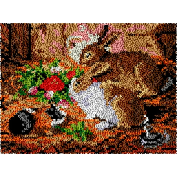 2 Rabbits | Rug Making Latch Hooking Kit