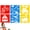 O, variant on Stencils for Kids Drawing Stencils Chalk Template - Colorful Large Washable Geometric and Garden Themed Primary Shape Template for Kids Toddlers Preschooler