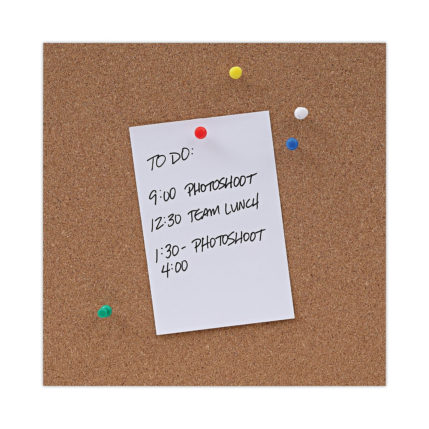 UNIVERSAL Cork Board with Oak Style Frame 24 x 18 Natural Oak-Finished Frame 43602