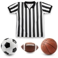 thumbnail image 2 of Men's Official Striped Referee/Umpire Jersey, XL, 2 of 6