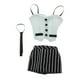 thumbnail image 4 of 3 unids 1/6 ropa femenina Hugo traje falda regalos Cosplay muñeca 12 pulgadas gris, 4 of 9