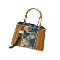 thumbnail image 2 of Bolso de paja para mujer Strade Fareast Limited con cierre de cordón, 2 of 8