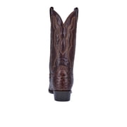 Dan Post Mens Pershing Brass Full-Quill Ostrich Western Boot Round Toe Brown 10.5 D(M) US