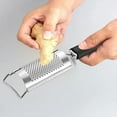 thumbnail image 4 of Stainless Steel Ginger Grinder, Garlic Grater, Mincer Tool, Manual Handheld Kitchen Gadget, for Ginger, Garlic, and Horseradish, Silver, by FAJHHA, 4 of 8
