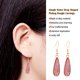 thumbnail image 4 of Sonducket 1 par de pendientes colgantes para mujer, regalos en forma de gota de agua, multicolor, accesorios de joyería simples, pendientes de aleación Ropa, zapatos y accesorios Miscelánea Rojo Sonducket AP009625-01B, 4 of 6