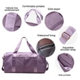 thumbnail image 3 of Travel Duffel Bag, Sports Gym Bag, Shoulder Weekender Overnight Bag for Women-purple-, 3 of 5