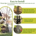 thumbnail image 3 of Protector de tronco de &aacute;rbol, paquete de 12 protectores de corteza de &aacute;rbol de malla met&aacute;lica de 5 pulgadas de di&aacute;metro x 16-1/2 pulgadas de alto con cierre, 3 of 7
