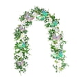 thumbnail image 2 of Guirnalda de flores artificiales decorativas, guirnalda floral falsa de 180 cm, flores falsas de , vegetación para ceremonias, decoración de Estilo A, 2 of 8