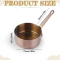 thumbnail image 3 of Stainless Saucepan Small Warming Pots With Lids Induction Cooktop Compatible Cooking PotsforBoiling Melting Simmering, 10x5cm Rose Gold Saucepan, Small Melting Pot, 3 of 8