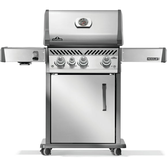 Napoleon RoguePRO 425 Propane Gas BBQ Grill with Infrared Side Burner, Stainless Steel