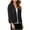 savings tops#01_Coffee, variant on Women's Classic 3/4 Sleeve Open Front Crop Cardigan Sweater Ice Silk Knit Short Shrugs Jacket
