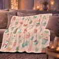 thumbnail image 6 of Festive Christmas Penguin Winter Scene, Festive Holiday Scene, Warm Flannel Blanket for Living Room and Reading Nook, Animal Lovers Christmas Gift, Festive Home Decor, 6 of 9