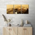 thumbnail image 3 of 3 Pieces Canvas Prints Wall Art The Great Wall Modern Wall Decor Beijing Cityscape Modern Home Decor Historical Landmark Posters and Prints Stretch and Framed Ready to Hang - 12" x 16" x 3, 3 of 6