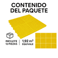 thumbnail image 5 of Piso Ensamble Modular 40x40x1.8 cm Capacidad Carga 6 t/m2 Uso Rudo Antideslizante se Coloca Sobre Piso Existente Sin Adhesivos ni Obra Civil, 12 Pzas, 5 of 5