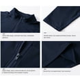 thumbnail image 3 of Qarigey Ropa interior térmica para hombre, camisetas deportivas de invierno de alta elasticidad para hombre, jersey largo con cremallera para Camisetas Rojo Qarigey AP013564-07, 3 of 6