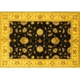 thumbnail image 1 of Ahgly Company Machine Washable Indoor Rectangle Oriental Yellow Industrial Area Rugs, 7' x 9', 1 of 4