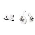 thumbnail image 1 of Reloj de pared moderno con forma de cisne panda y figuras decorativas. Práctico y resistente, ideal para decorar el hogar: centro de mesa, estantería, 1 of 8