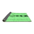 thumbnail image 2 of Ahgly Company Indoor Round Solid Emerald Green Modern Area Rugs, 7' Round, 2 of 4
