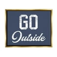 thumbnail image 4 of Stupell Industries Go Outside Kids Vintage Text Phrase Design Graphic Art Metallic Gold Floating Framed Canvas Print Wall Art, Design by Daphne Polselli, 4 of 5