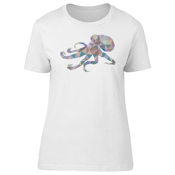 Low Poly Octopus Ocean T-Shirt Men -Image by Shutterstock, Male XX-Large
