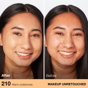 Maybelline Fit Me Dewy and Smooth Liquid Foundation, SPF 18, 210 Sandy Beige, 1 fl oz