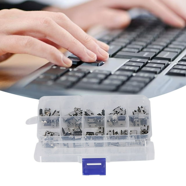 Conector de enchufe hempra usb tipo C, adaptador de reemplazo de reparaciónisb de luz 100pcs de desgaste de carcasa de acero inoxidable resistente al telefono