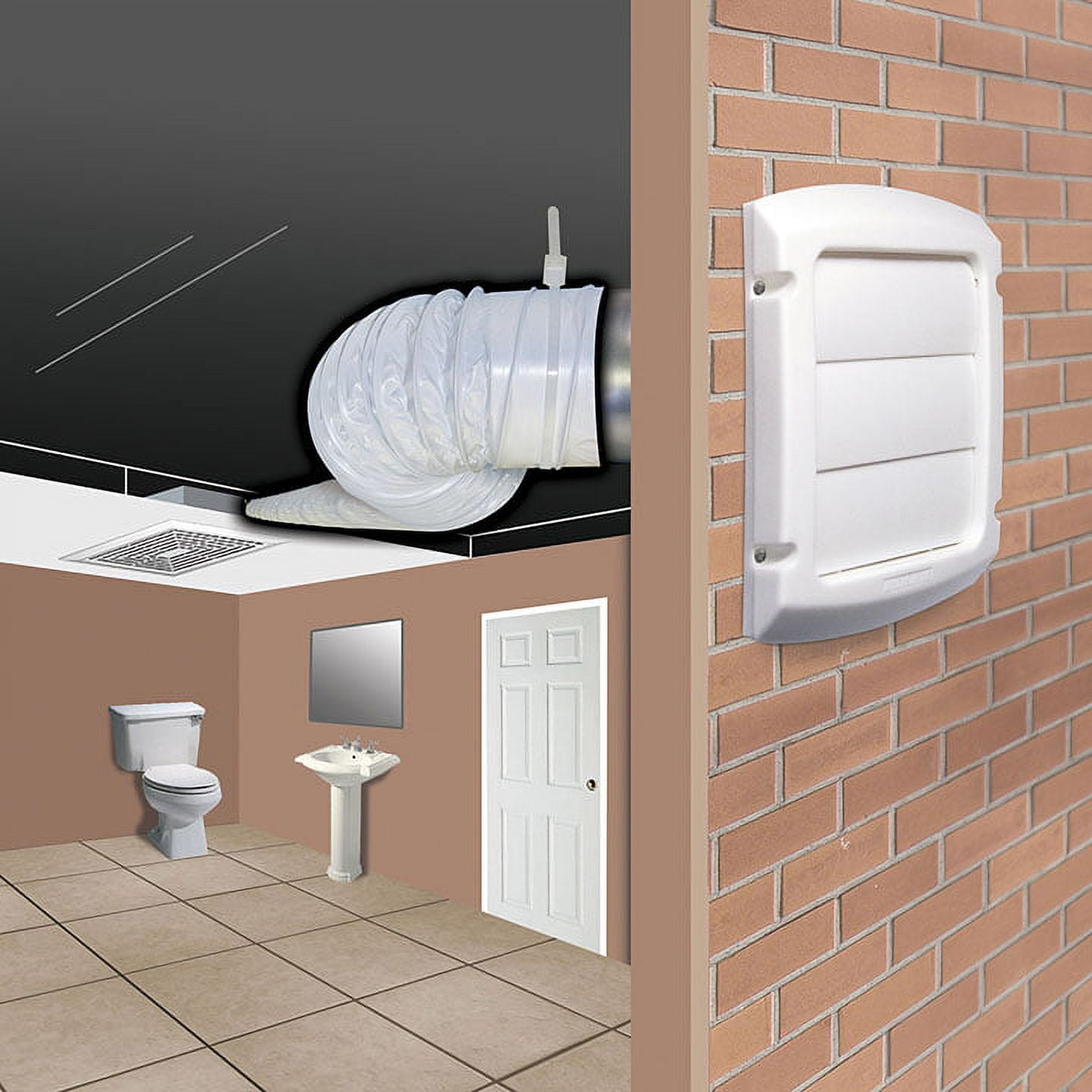VENT BATH FAN 4IN WALL STYLE