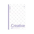 thumbnail image 2 of 10.04in Minimal Polka Dot Stitch Bound B5 Journal, 40 Sheet Anti-Bleed Lined Writing Notepad, Soft Matte Pastel Cover Portable Memo Book For Office Meeting Recording Daily Schedule & Draft Work, 2 of 8
