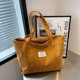 thumbnail image 1 of Bolso De Hombro Para Mujer Bolso De Mano De Pana Bolso De Compras De Gran Capacidad, 1PC-B, 1 of 5