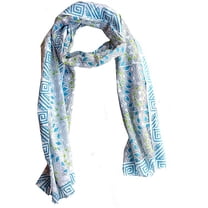 Rastogi Handicrafts Sarong cum Scarf for women mini Stoll for girls hand block printed 70x20 inch(27 scarf)