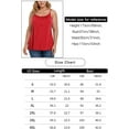 thumbnail image 6 of Vaslanda Women's Cami with Built in Bra Cup Casual Flowy Swing Pleated Tank Top with Adjustable Strap (S-4XL), 6 of 6