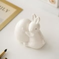 thumbnail image 5 of Easter Ceramic Bunny Egg Sitting Ornament – Whimsical Decorative Figurine for Home Office Desktop & Centerpieces, Perfect as Gift for Festive Celebrations, 5 of 5