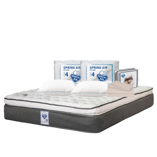 Colchón Queen Size Phantom Spring Air + Juego de sábanas + 2 Almohadas