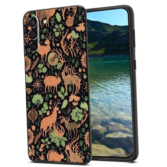Gothic-dark-Fantasy-Forest-Woodland-plant-6 Phone Case, Degined for Samsung Galaxy S21 Case Men Women, Flexible Silicone Shockproof Case for Samsung Galaxy S21