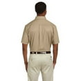 thumbnail image 2 of The Harriton Mens Easy Blend Short Sleeve Twill Shirt Shirt with Stain-Release - STONE - XS, 2 of 2