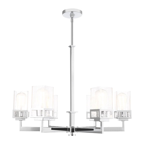 Livex Lighting Harding 6 Light Chandelier in Polished Chrome